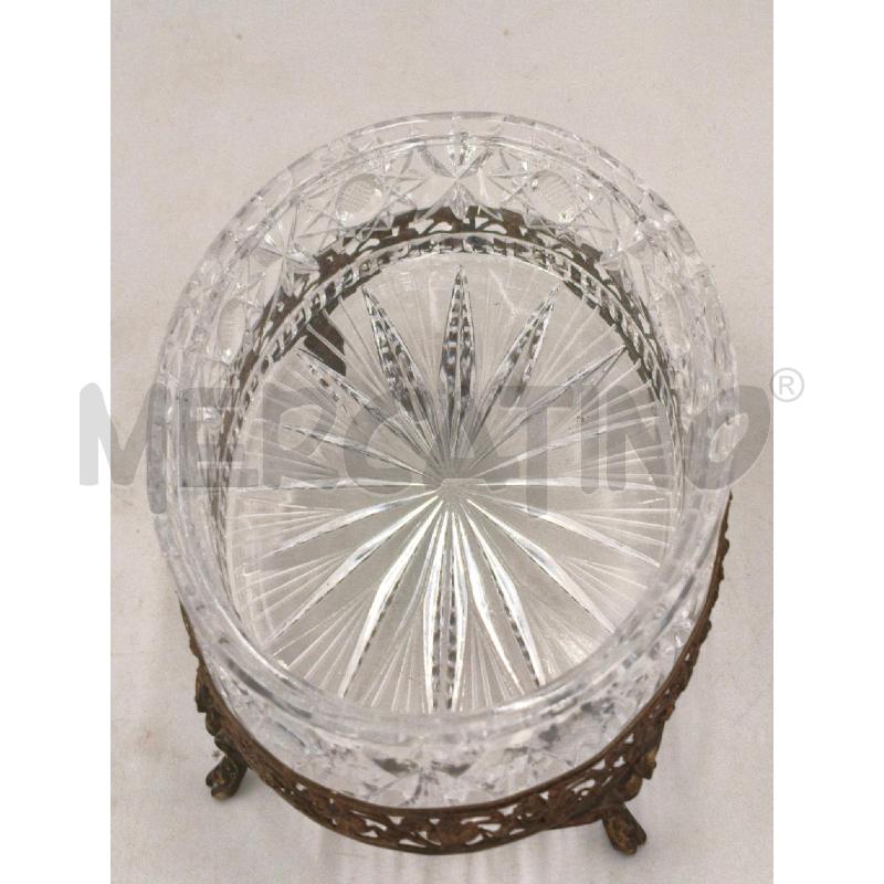 COFANETTO OVALE VETRO STILE BOHEMIANO  | Mercatino dell'Usato Moncalieri bengasi 3