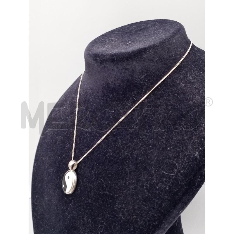 COLLANA ARGENTATA BIANCO NERA | Mercatino dell'Usato Moncalieri bengasi 3