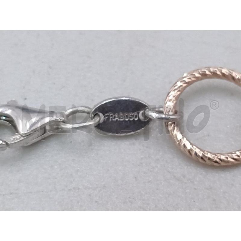 COLLANA FRABOSO CERCHI ARGENTATO | Mercatino dell'Usato Moncalieri bengasi 5