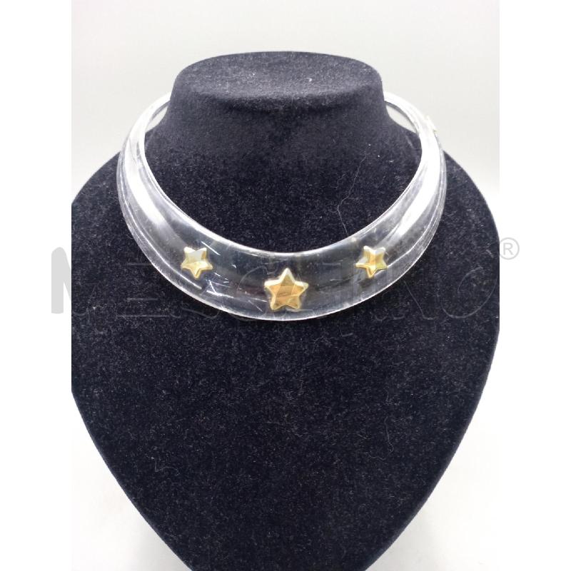 COLLANA IN PLEXIGLASS INTARSI DORATI | Mercatino dell'Usato Moncalieri bengasi 1