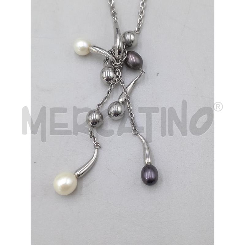 COLLANA MORELLATO ACCIAIO CON PERLE | Mercatino dell'Usato Moncalieri bengasi 3