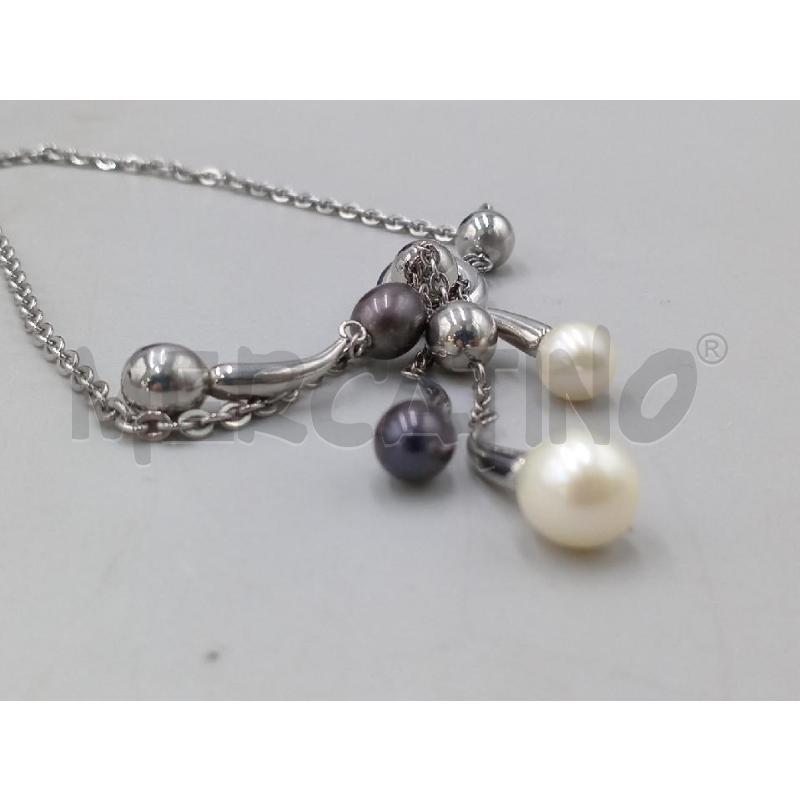 COLLANA MORELLATO ACCIAIO CON PERLE | Mercatino dell'Usato Moncalieri bengasi 5