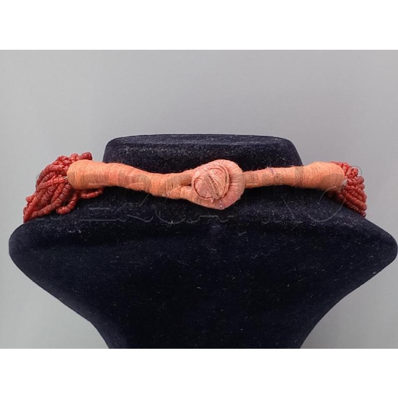 COLLANA MULTIFILI GRANDE PIETRE ROSSE | Mercatino dell'Usato Moncalieri bengasi 2