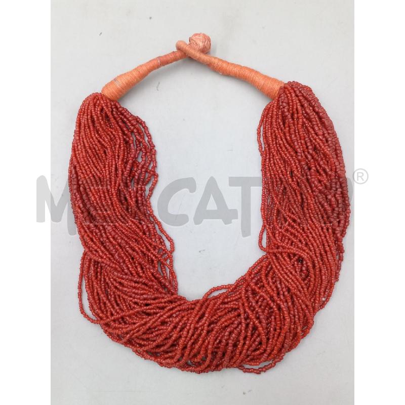 COLLANA MULTIFILI GRANDE PIETRE ROSSE | Mercatino dell'Usato Moncalieri bengasi 4