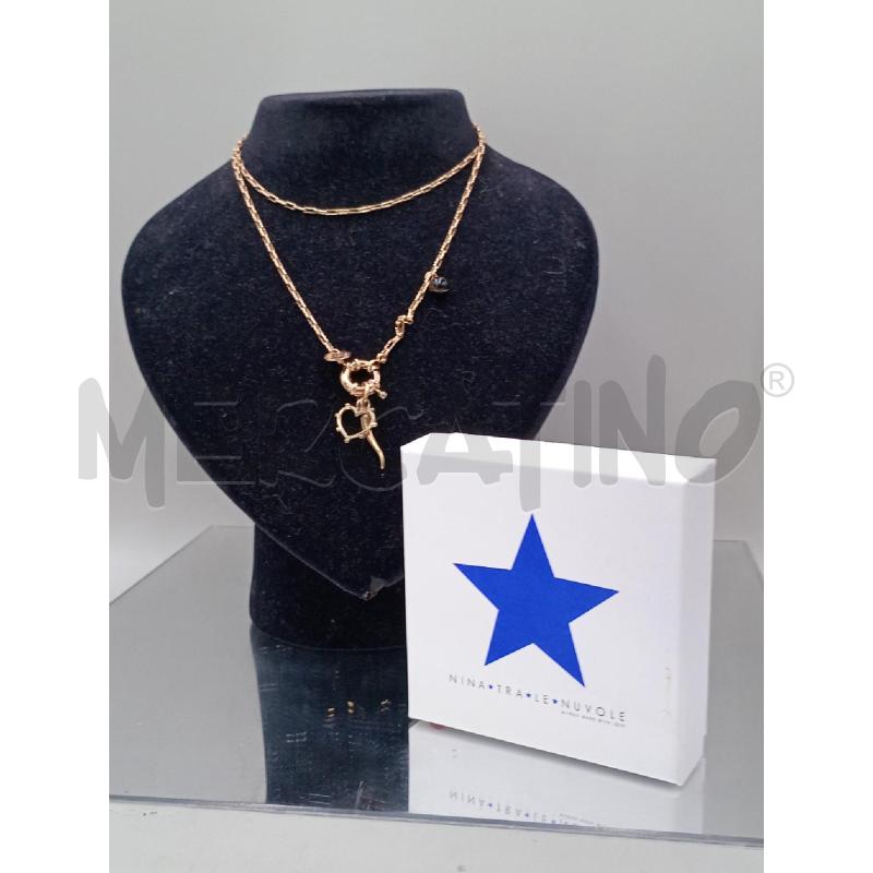 COLLANA NINA TRA LE NUVOLE DORATA CON CIONDOLI | Mercatino dell'Usato Moncalieri bengasi 3