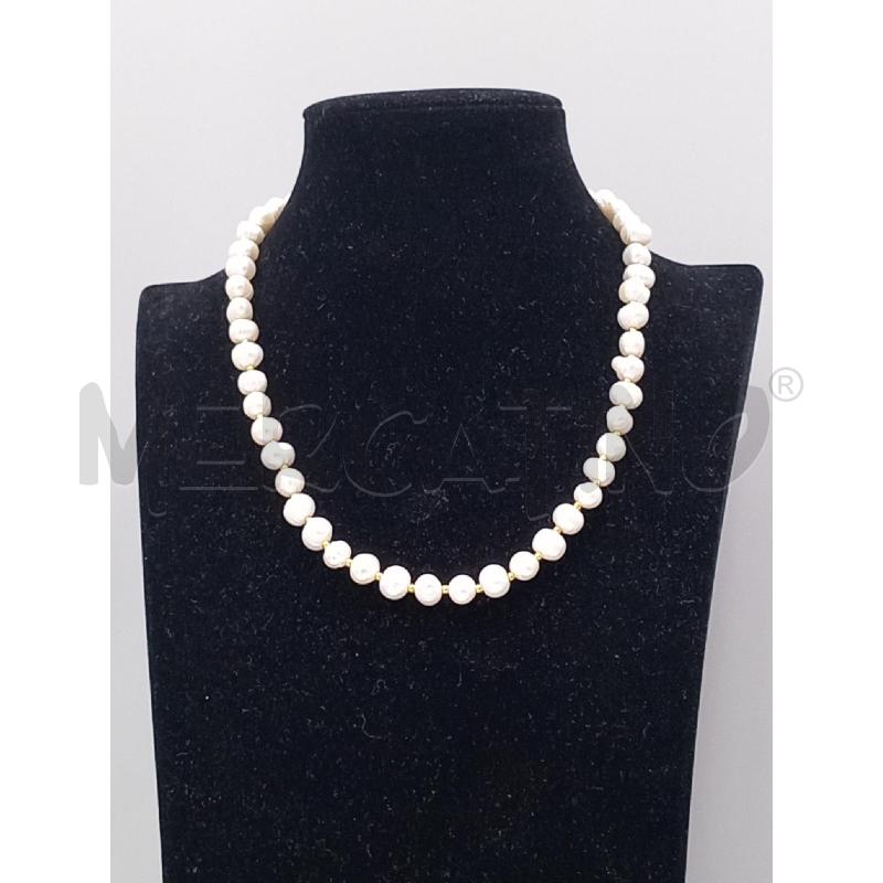 COLLANA PERLE ACQUA DOLCE CON CHIUSURA DORATA | Mercatino dell'Usato Moncalieri bengasi 1