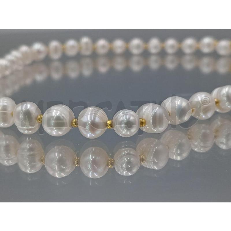 COLLANA PERLE ACQUA DOLCE CON CHIUSURA DORATA | Mercatino dell'Usato Moncalieri bengasi 4