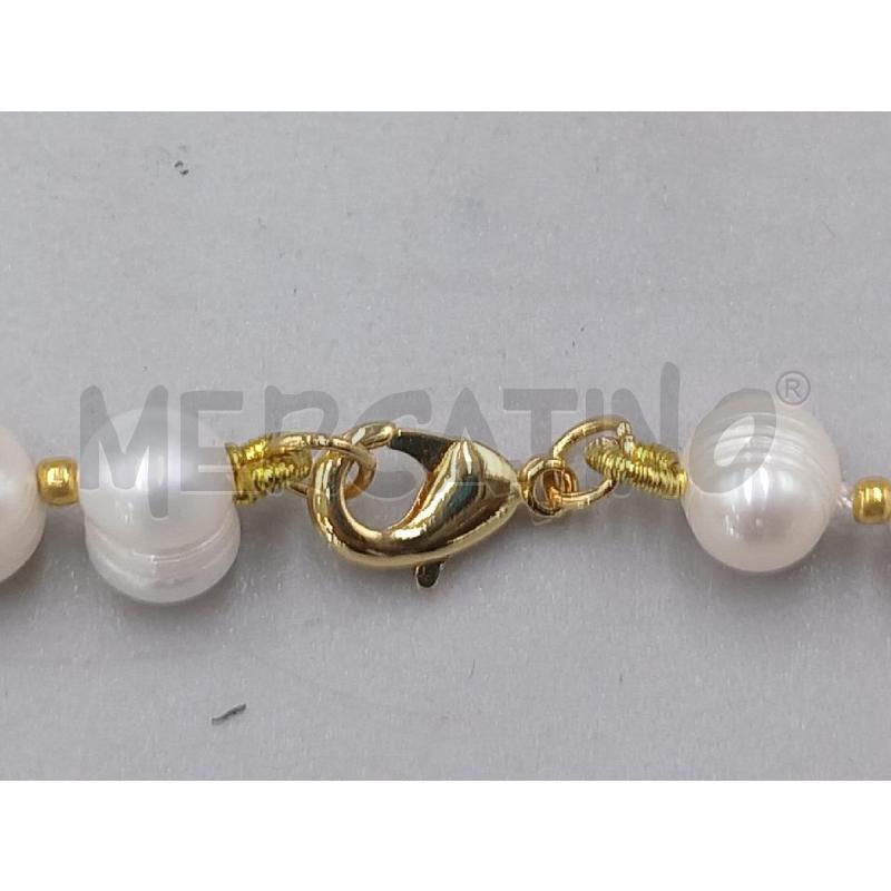 COLLANA PERLE ACQUA DOLCE CON CHIUSURA DORATA | Mercatino dell'Usato Moncalieri bengasi 5