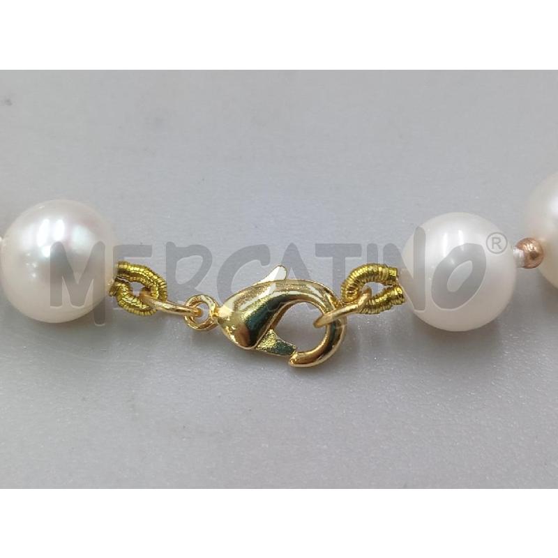 COLLANA PERLE DI FIUME CON PIETRA NATURALE ROSSA | Mercatino dell'Usato Moncalieri bengasi 5