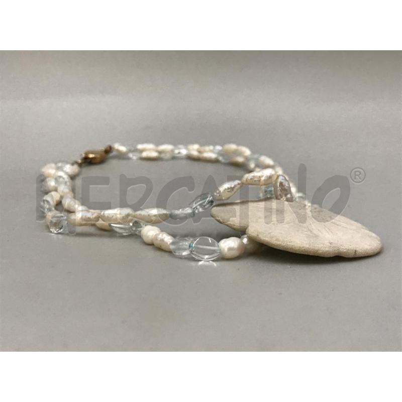 COLLANA PERLE E CIONDOLO BIANCO | Mercatino dell'Usato Moncalieri bengasi 3