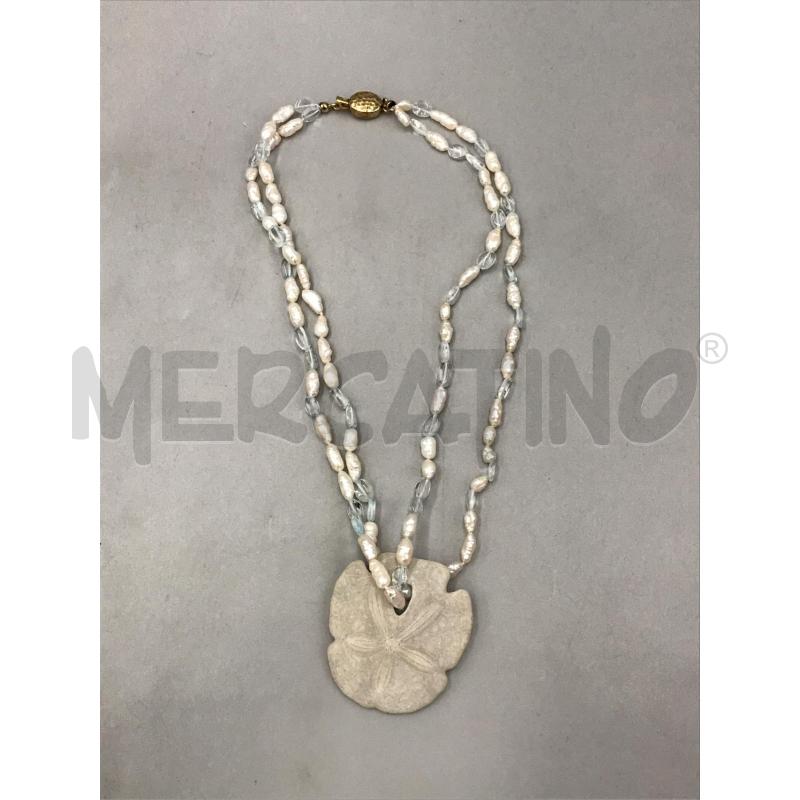COLLANA PERLE E CIONDOLO BIANCO | Mercatino dell'Usato Moncalieri bengasi 4