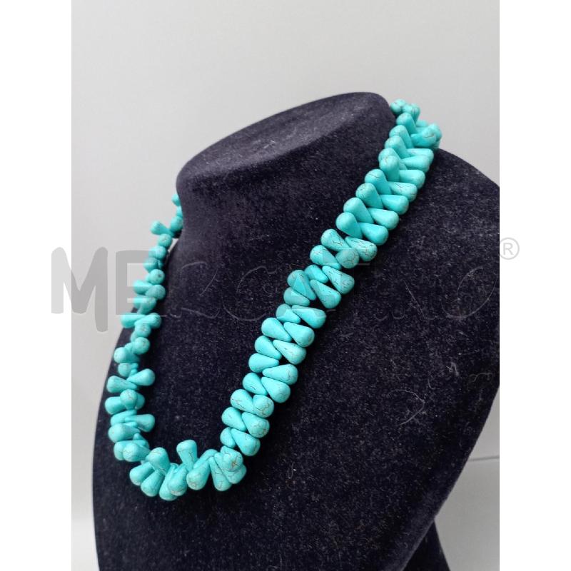 COLLANA PIETRE AZZURRE A GOCCIA | Mercatino dell'Usato Moncalieri bengasi 3