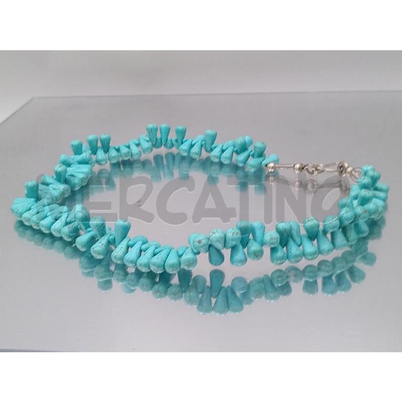 COLLANA PIETRE AZZURRE A GOCCIA | Mercatino dell'Usato Moncalieri bengasi 5