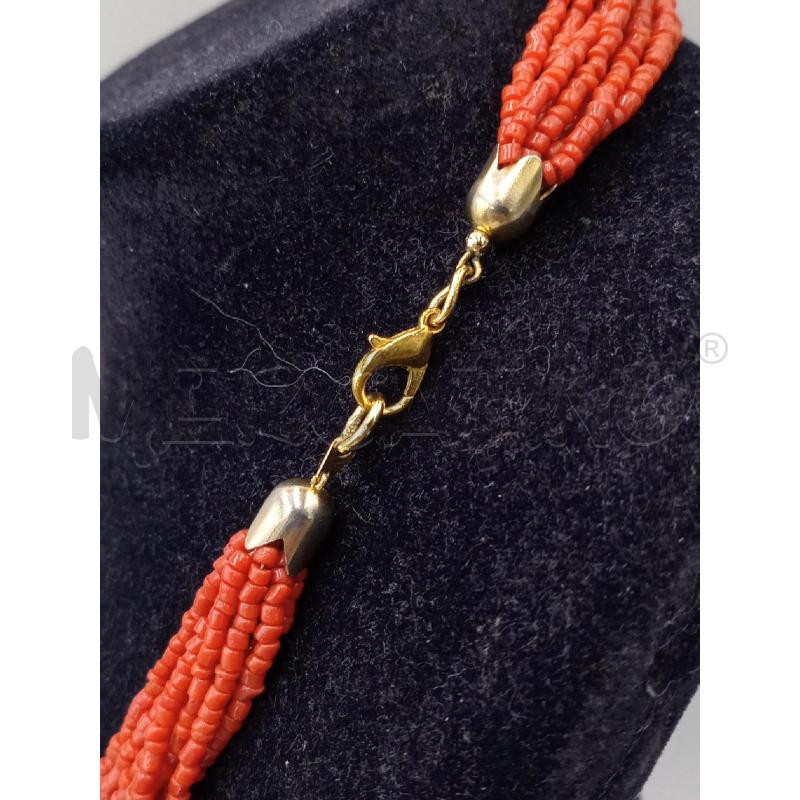 COLLANA PIETRE ROSSE | Mercatino dell'Usato Moncalieri bengasi 2