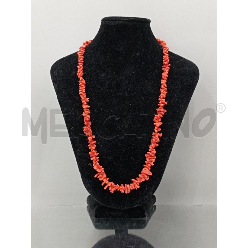 COLLANA PIETRE ROSSE GIROCOLLO | Mercatino dell'Usato Moncalieri bengasi 1