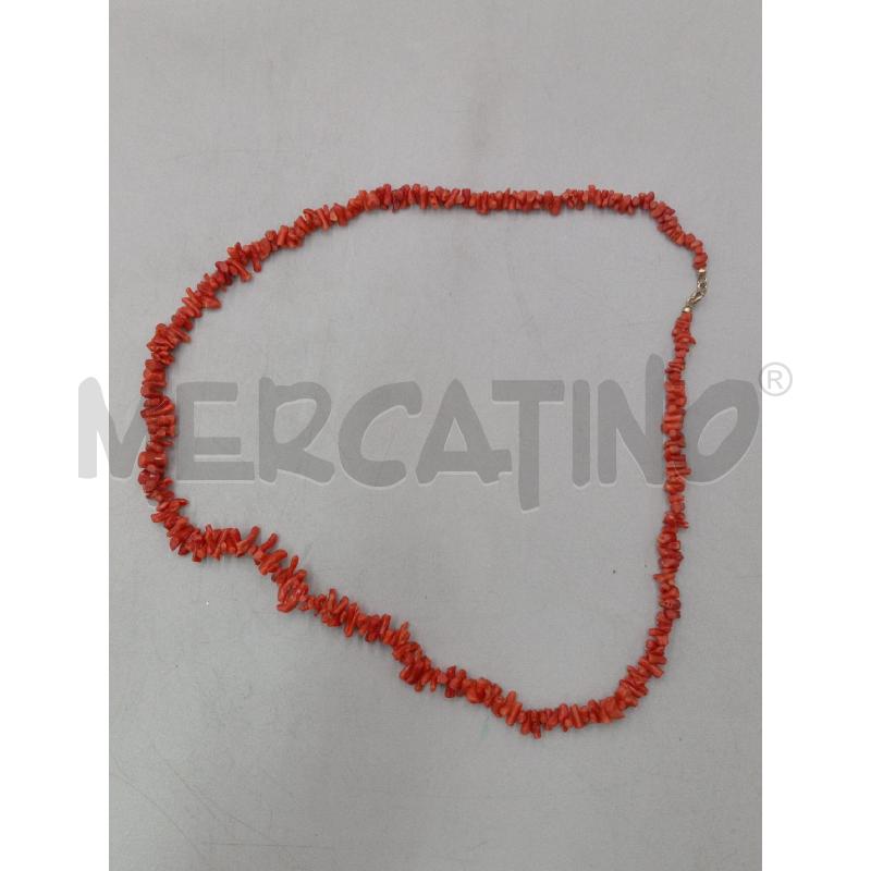 COLLANA PIETRE ROSSE GIROCOLLO | Mercatino dell'Usato Moncalieri bengasi 4