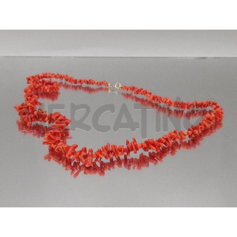 COLLANA PIETRE ROSSE GIROCOLLO | Mercatino dell'Usato Moncalieri bengasi 5