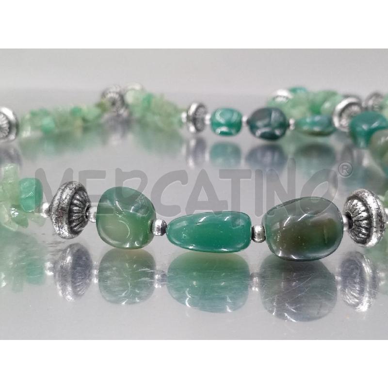 COLLANA PIETRE VERDI  | Mercatino dell'Usato Moncalieri bengasi 4