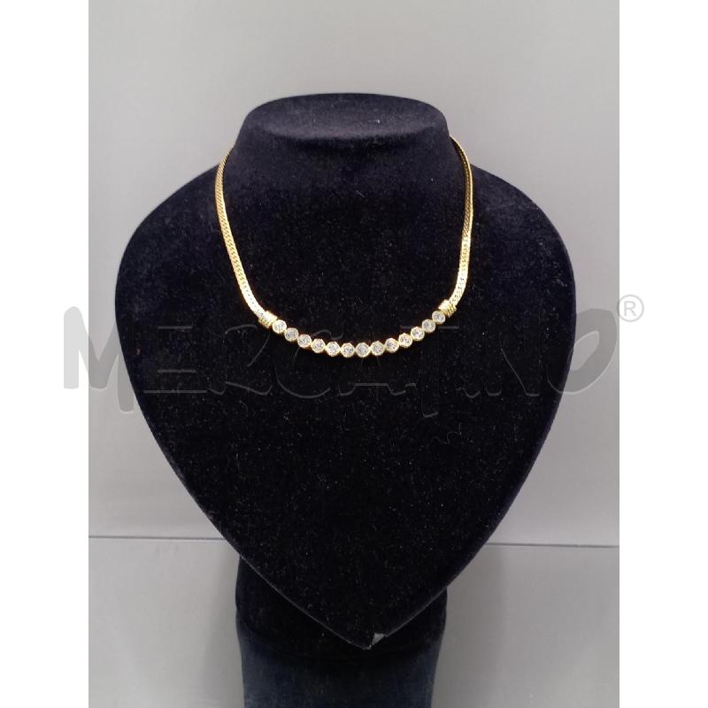 COLLANA SWAROSKY DORATA CON ORECCHINI | Mercatino dell'Usato Moncalieri bengasi 2