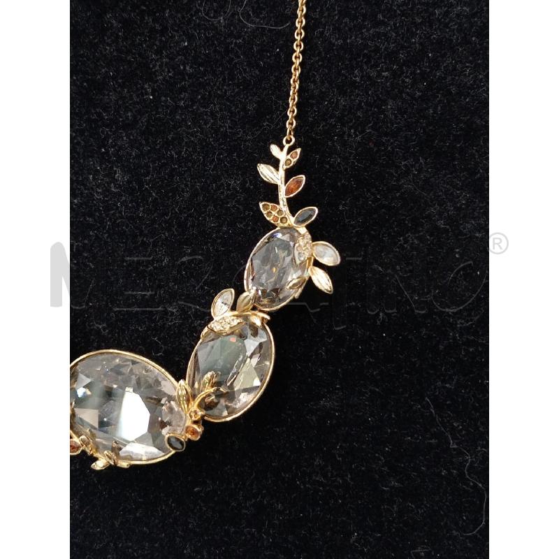COLLANA SWAROSKY DORATA CRISTALLI | Mercatino dell'Usato Moncalieri bengasi 4