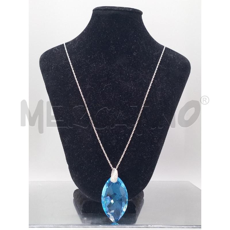 COLLANA SWAROSKY PIETRA BLU | Mercatino dell'Usato Moncalieri bengasi 1