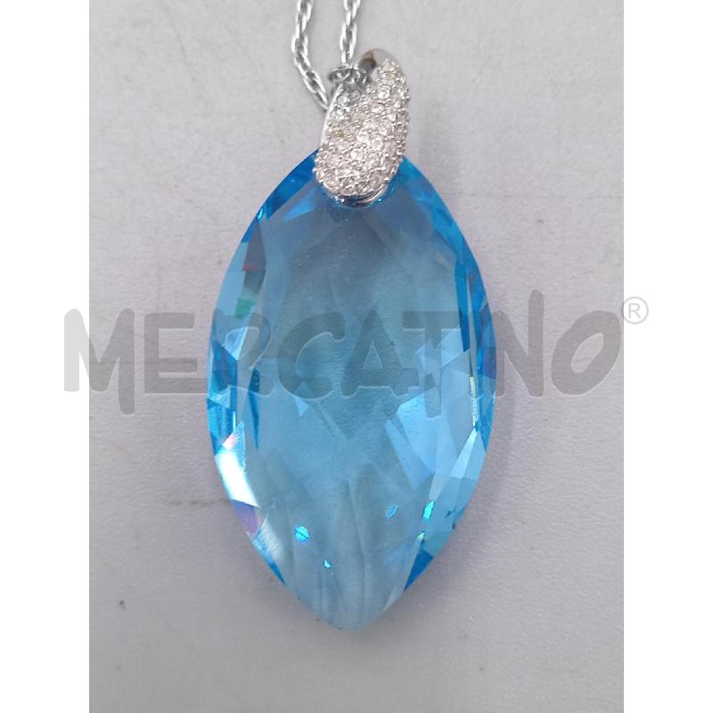 COLLANA SWAROSKY PIETRA BLU | Mercatino dell'Usato Moncalieri bengasi 3