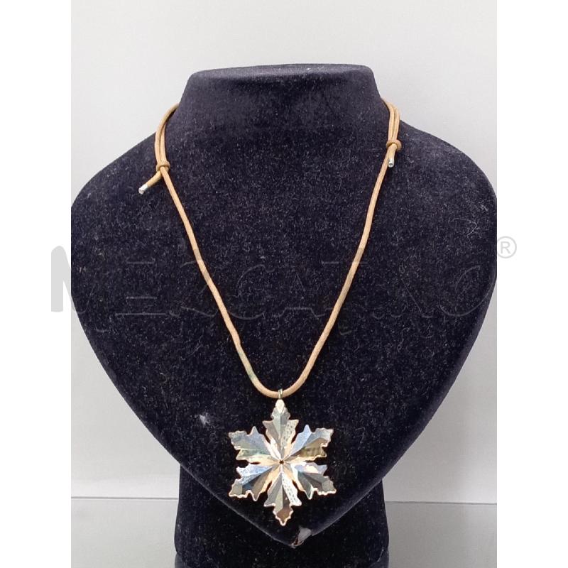 COLLANA SWAROVSKI CON CIONDOLO FICCO DI NEVE  | Mercatino dell'Usato Moncalieri bengasi 1