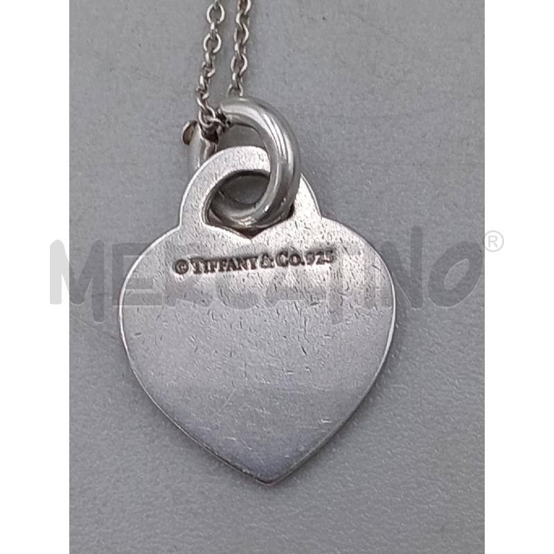 COLLANA TIFFANY ARGENTATA CON CUORE | Mercatino dell'Usato Moncalieri bengasi 3