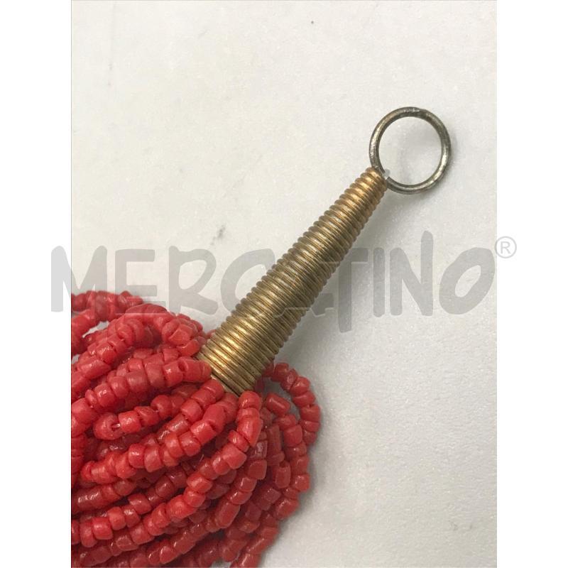 COLLANA  MULTI FILI PIETRINE ROSSE  | Mercatino dell'Usato Moncalieri bengasi 4