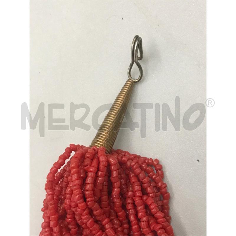 COLLANA  MULTI FILI PIETRINE ROSSE  | Mercatino dell'Usato Moncalieri bengasi 5