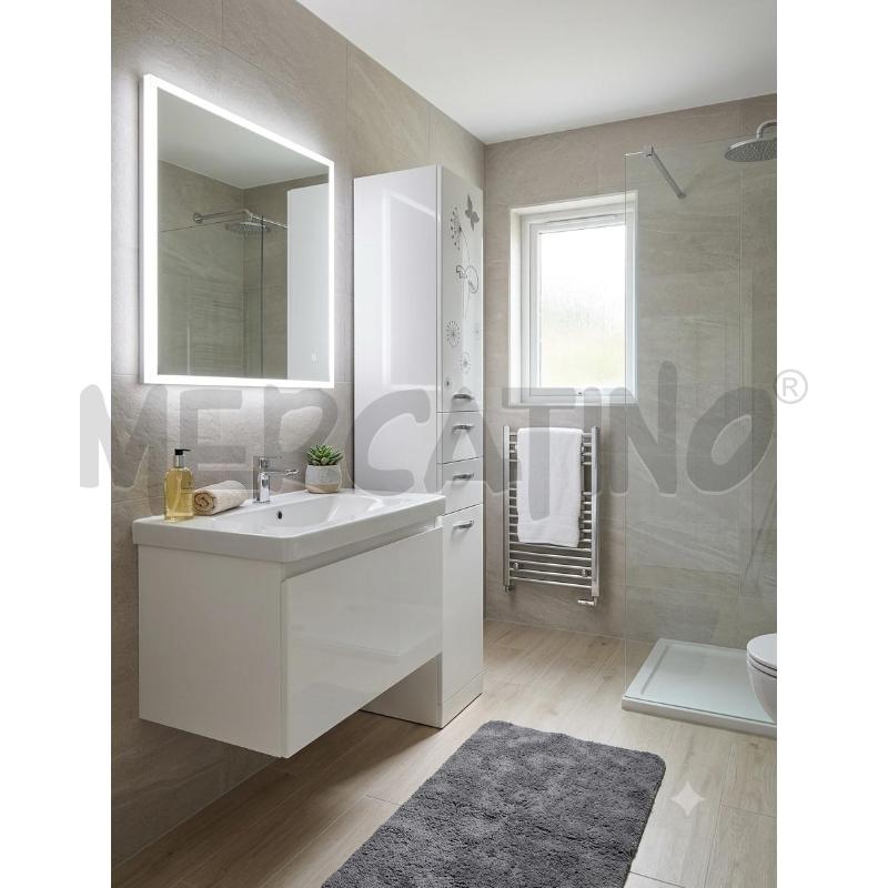 COLONNA BAGNO BIANCA LUCIDA 2 ANTE+2 CASSETTI  | Mercatino dell'Usato Moncalieri bengasi 1