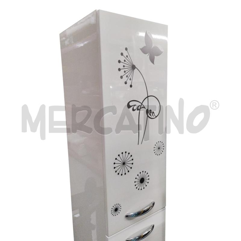 COLONNA BAGNO BIANCA LUCIDA 2 ANTE+2 CASSETTI  | Mercatino dell'Usato Moncalieri bengasi 5
