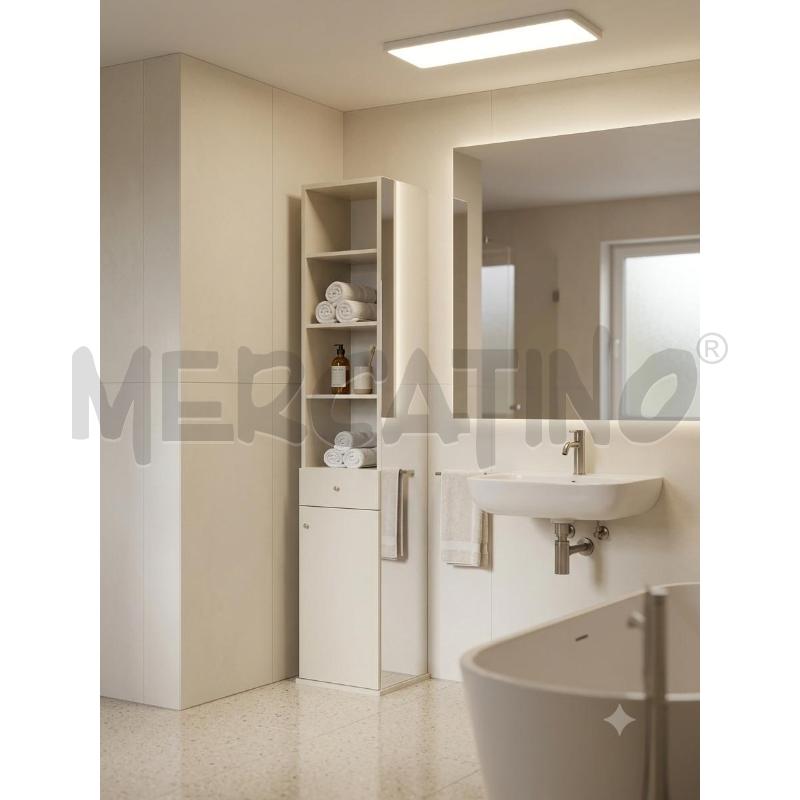 COLONNA BAGNO GIREVOLE 1 ANTA+CASSETTO C/RIPIANI | Mercatino dell'Usato Moncalieri bengasi 1