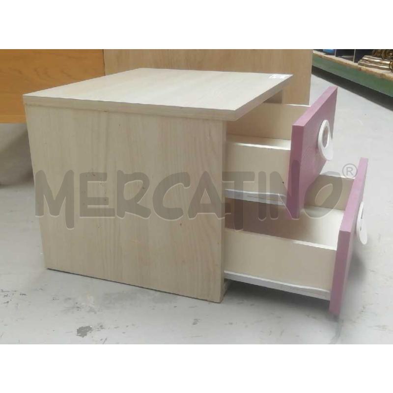 COMODINO CAMERETTA C/2 CASSETTI VIOLA | Mercatino dell'Usato Moncalieri bengasi 3