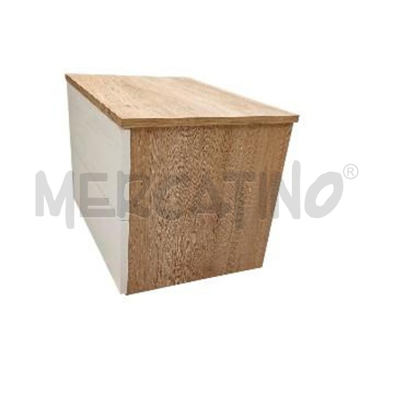 COMODINO DONATELLA 2 CASSETTI ROVERE ROVERE BIANCO NEVE | Mercatino dell'Usato Moncalieri bengasi 4