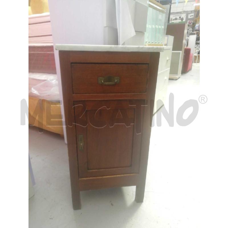 COMODINO EPOCA 1CASSETTO+1ANTA C/RIPIANO MARMO | Mercatino dell'Usato Moncalieri bengasi 1