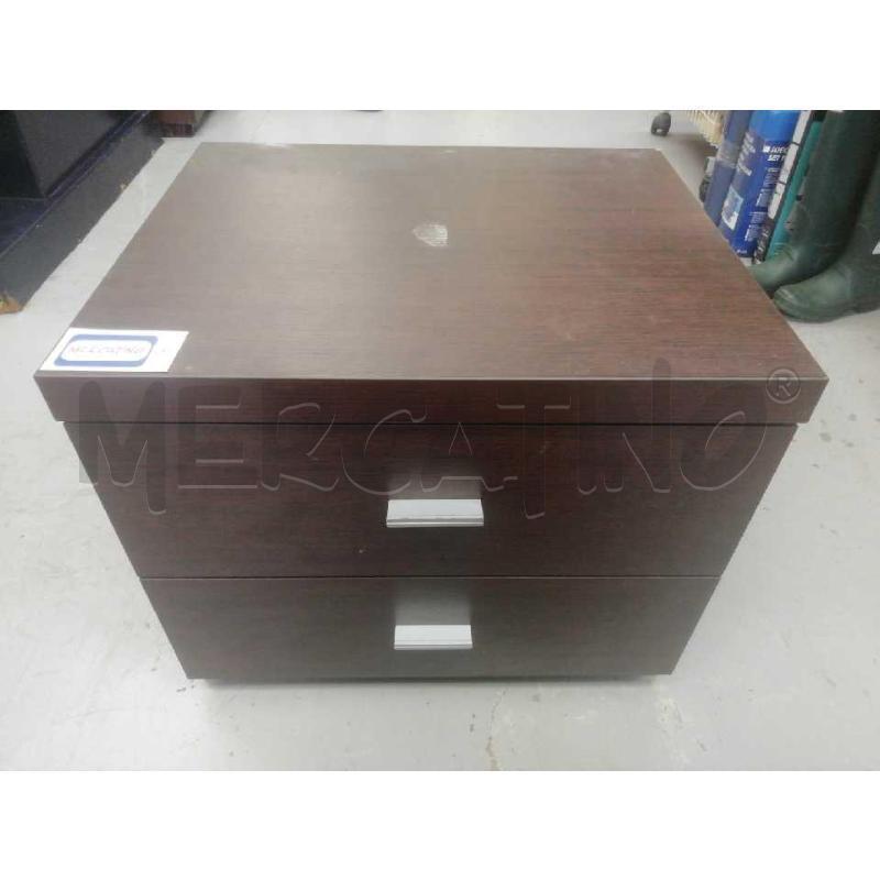 COMODINO WENGÉ 2 CASSETTI | Mercatino dell'Usato Moncalieri bengasi 1