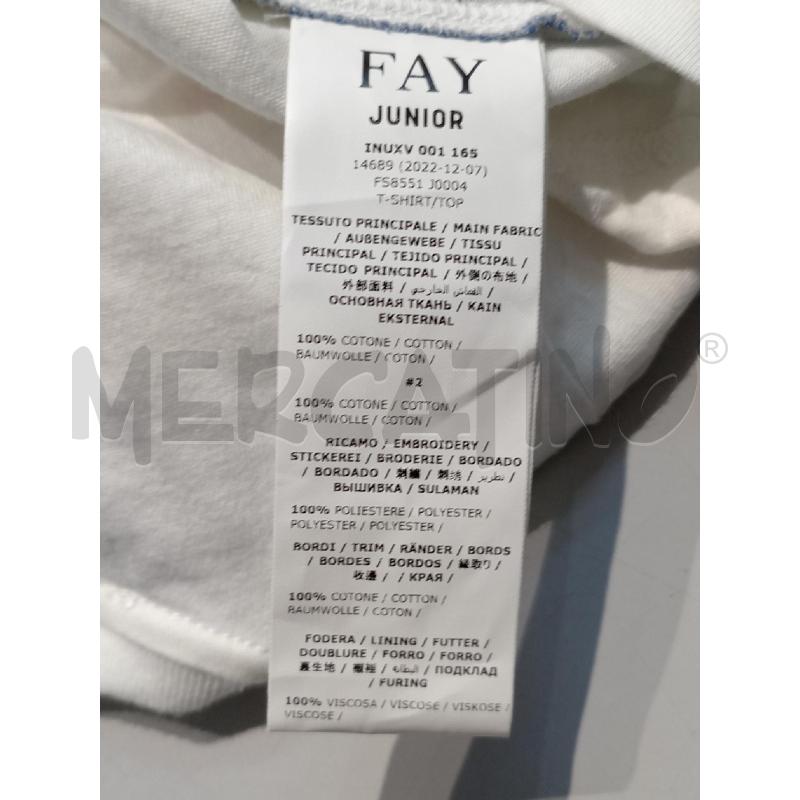 COMPLETO BAMBINO FAY JUNIOR AZZURRO MAGLIETTA BIANCA | Mercatino dell'Usato Moncalieri bengasi 4