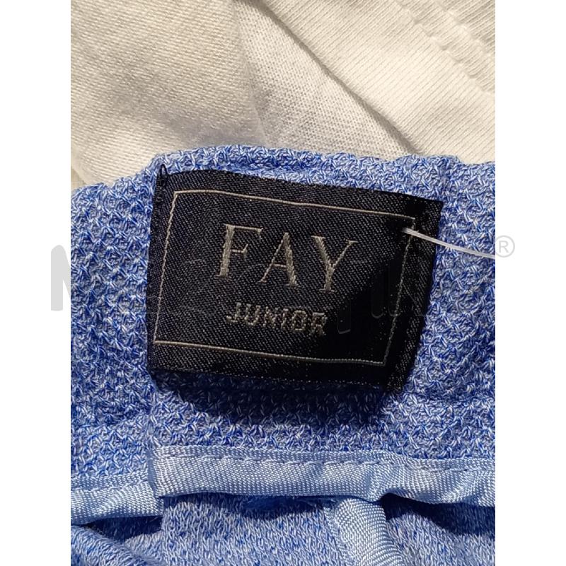 COMPLETO BAMBINO FAY JUNIOR AZZURRO MAGLIETTA BIANCA | Mercatino dell'Usato Moncalieri bengasi 5