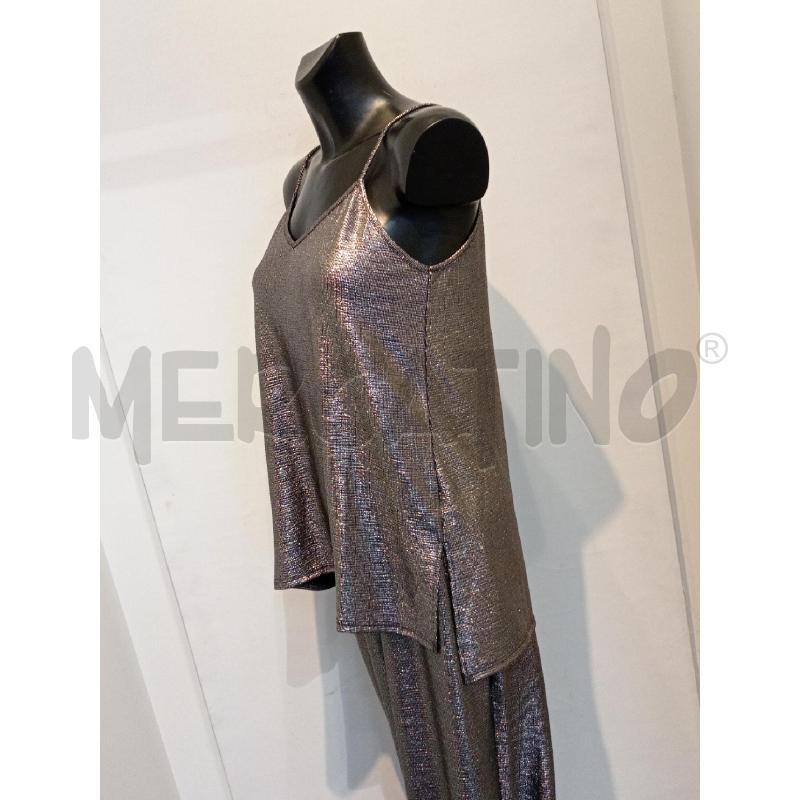 COMPLETO DONNA ALESSANDRA GALLO LUREX GRIGIO | Mercatino dell'Usato Moncalieri bengasi 3