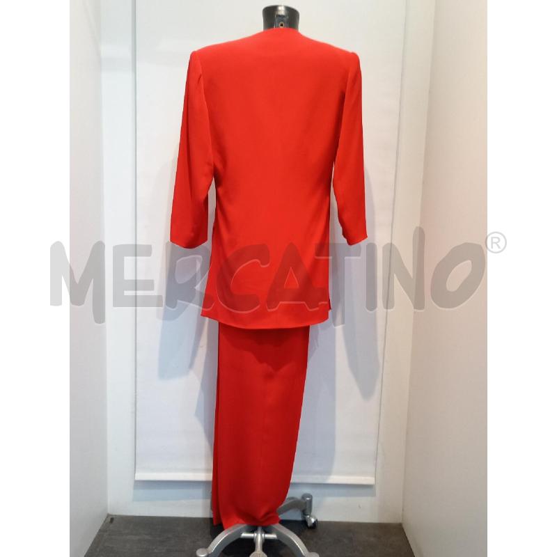 COMPLETO DONNA BAGATELLE ROSSO GIACCA LUNGA CON PANTALONE | Mercatino dell'Usato Moncalieri bengasi 2