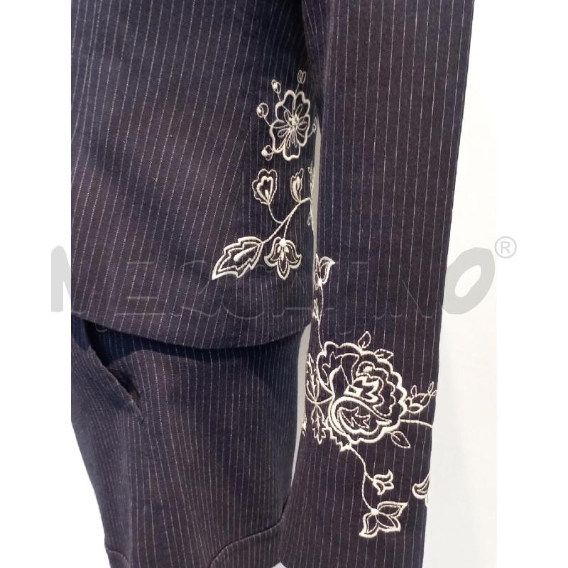 COMPLETO DONNA DENNY ROSE BLU RIGHE CON PANTALONCINO | Mercatino dell'Usato Moncalieri bengasi 3