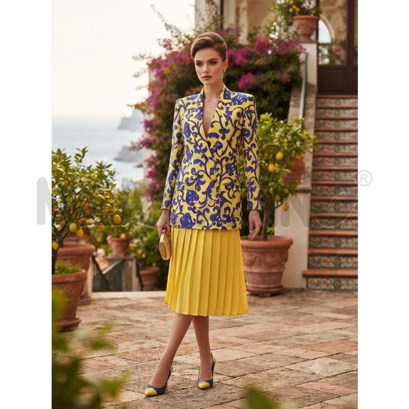 COMPLETO DONNA GENNY SETA GIALLO BLU | Mercatino dell'Usato Moncalieri bengasi 1