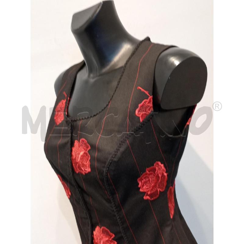 COMPLETO DONNA LE RIBELLI NERO CON ROSE ROSA | Mercatino dell'Usato Moncalieri bengasi 3