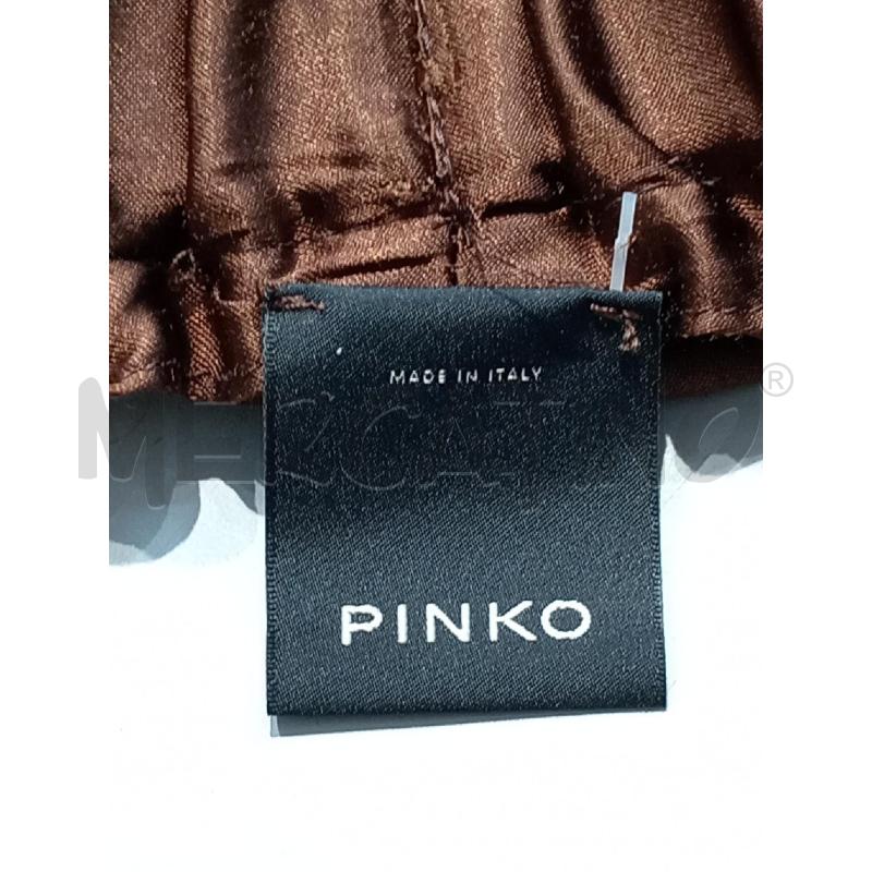COMPLETO DONNA PINKO MARRONE LUCIDO TOP E PANTALONE  | Mercatino dell'Usato Moncalieri bengasi 5