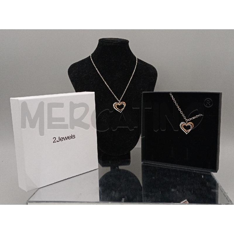 COMPLETO DONNA TWO JEWELS BRACCIALE + COLLANA CUORE | Mercatino dell'Usato Moncalieri bengasi 1