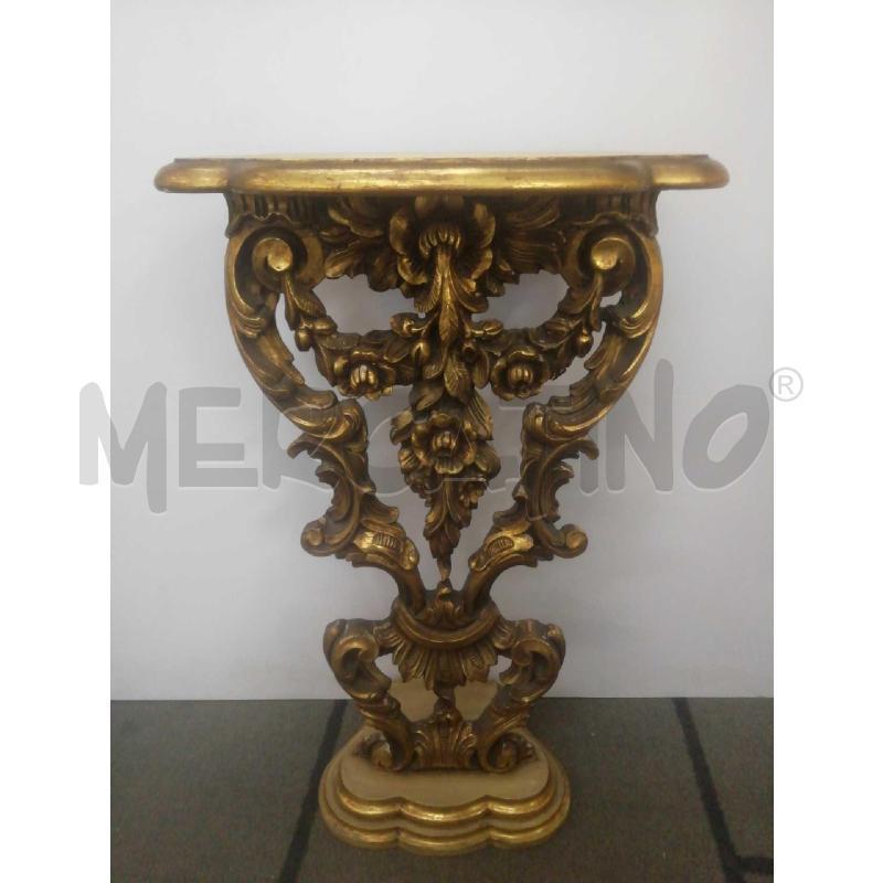 CONSOLLE DORATA VINTAGE  | Mercatino dell'Usato Moncalieri bengasi 1
