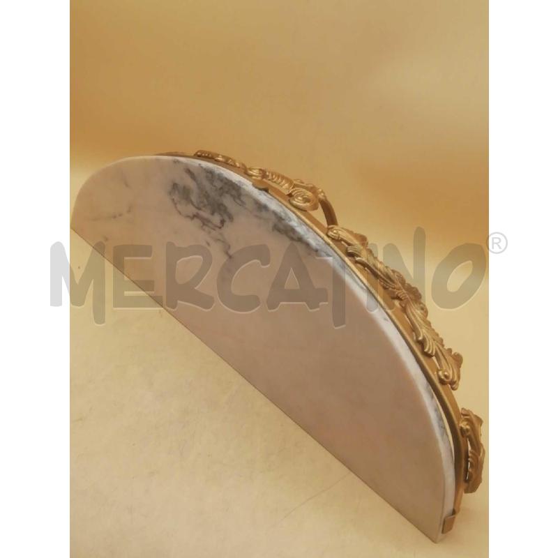 CONSOLLE PICCOLA METALLO DORATO C/RIPIANO MARMO  | Mercatino dell'Usato Moncalieri bengasi 1