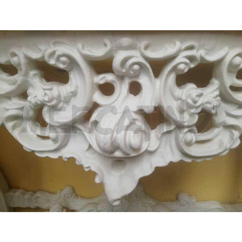 CONSOLLE VENEZIANA LACCATA  BIANCA CON MARMO | Mercatino dell'Usato Moncalieri bengasi 2