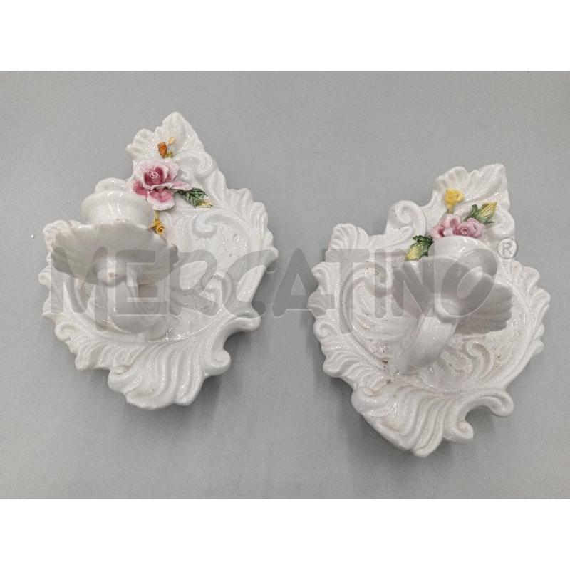 CONSOLLE + SPECCHIO + COPPIA APPLIQUES CAPODIMONTE | Mercatino dell'Usato Moncalieri bengasi 4